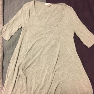 Gray flowy dress